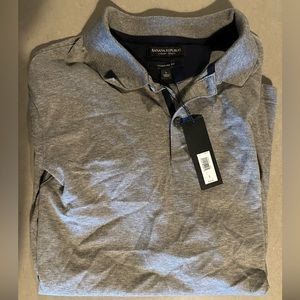 Banana Republic LUXURY-TOUCH POLO Grey Large